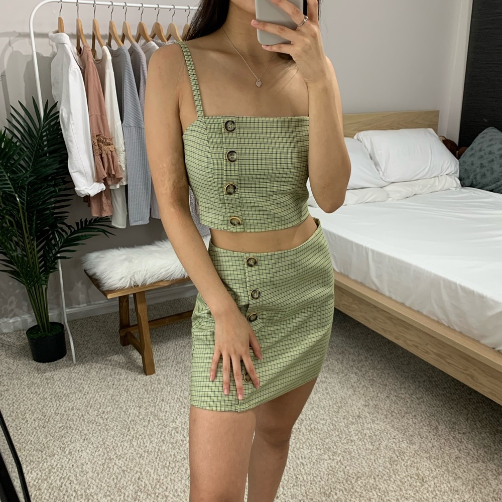 LAST 2 ๐ Green Plaid Two-Piece Set - Picture 8 of 8